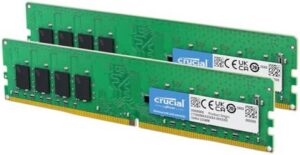 Crucial 16GB DDR4 RAM Kit (2x8GB), 2400MHz (PC4-19200) CL17 UDIMM 288-Pin Unbuffered Desktop Memory, Compatible with 13th Gen Intel Core and AMD Ryzen 7000 - CT2K8G4DFS824A