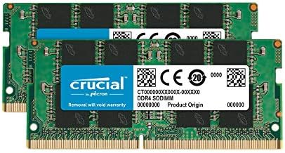 Crucial RAM 32GB Kit (2x16GB) DDR4 2400 MHz CL17 Laptop Memory CT2K16G4SFD824A