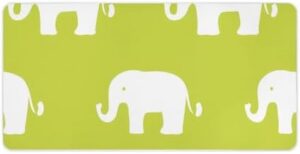 Cute Elephants Desk Mouse Mat Laptop Pad Desktop Protector Non-Slip Keyboard Pads for Office Gamer