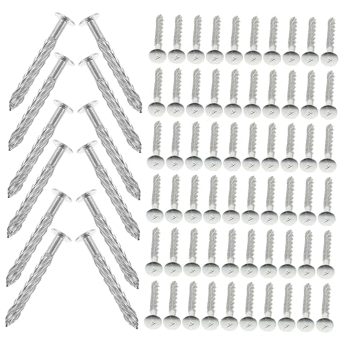 DIY Carpet Trim Nails 100pcs M8x70 Screw Nails Stainless Steel Expansion Nails for Stairs Secure Carpet Fasteners