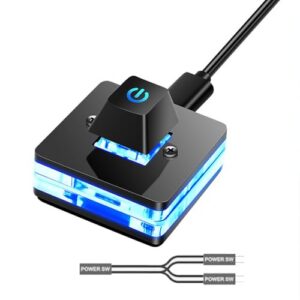 Desktop Computer Power Switching Button External Remote Starts Computer Motherboard Extension Cable With LED Light
