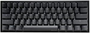 Ducky One 2 Pro 60% Mechanical Keyboard: Quack Mechanics Dampening, Gateron Yellow, High-Density PBT Tripleshot Keycaps, RGB, US, Black