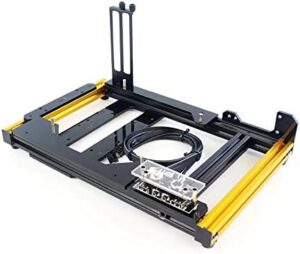 EDIY Stackable PC Case Test Bench Open Air Computer Case for ATX Motherboard Aluminum Bracket DIY Bare Frame ATX Chassis Support Intel AMD Graphics Card