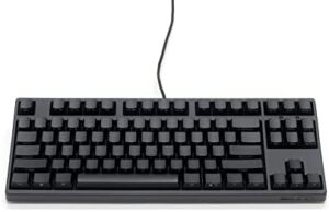 FILCO Majestouch 3 Ninja FKBN87MRL/EFMB3-AKP Tenkeyless PBT Keycap, English Layout, Key Front Engraving, Cherry MX Red Axis, N Key Rollover, Asagi Keeper Included, Matte Black