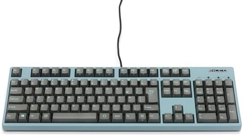 FILCO Majestouch + ASAGI FKBN108M/NSG3GAG-RKL Full Size Japanese Layout 108 Keys Cherry MX Brown Axis PBT 2 Color Molded Sky Gray Key Cap Included, 3 Red Key Locks, Asagi