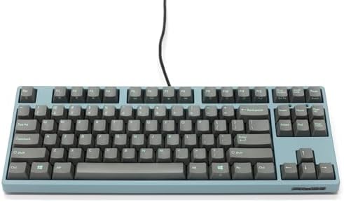 FILCO Majestouch + ASAGI FKBN87MRL/ESG3GAG-RKL Numeric Keypadless, English Layout, 87 Keys, Cherry MX Red Axis, PBT 2 Color Molded Sky Gray Key Cap, 3 Red Key Locks, Asagi