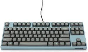 FILCO Majestouch + ASAGI FKBN87MSS/ESG3GAG-RKL Numeric Keyless English Layout, 87 Keys, Cherry MX Speed Silver Axis, PBT 2 Color Molded Sky Gray Key Cap, 3 Red Key Locks, Asagi