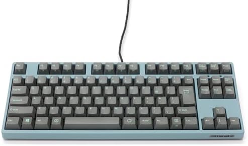 FILCO Majestouch + ASAGI FKBN91M/NSG3GAG-RKL Japanese Layout, 91 Keys, Cherry MX, Brown Axis, PBT 2 Color Molded Sky Gray Key Cap, 3 Red Key Locks, Asagi