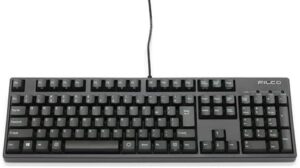 FILCO Majestouch + Ask Full Size Japanese Layout, 108 Keys, Cherry MX Red Axis, PBT 2 Color Molded Asphalt Color Key Cap, 3 Red Key Locks, Black FKBN108MRL/NAS3GMB-RKL