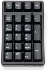 FILCO Majestouch TenKeyPad 2 Professional PBT Cherry Brown Axis USB 2 Color Molded Key Cap with Ring Shape Keeper Included, Black FTKP22M/B2D-KP03