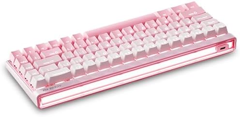 FKZ MCHOSE ACE 68 Air Magnetic Switch Wired Gaming Keyboard,65% Rapid Trigger Hall Effect Keyboard with Adjustable Actuation HotSwap RGB Snap Tap Hyper-Fast 8K Hz Polling Rate for PC/Mac Gamer (Pink)