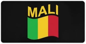 Flag of Mali Desk Mouse Mat Laptop Pad Desktop Protector Non-Slip Keyboard Pads for Office Gamer