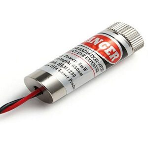 Focusable 650nm 5mw Red Line Laser diode Module Focus Adjustable laser Head Light Pack of 10