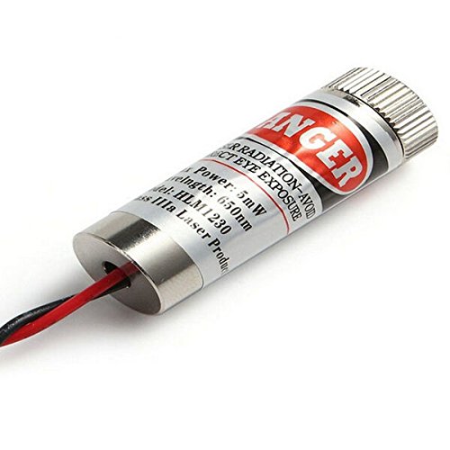 Focusable 650nm 5mw Red Line Laser diode Module Focus Adjustable laser Head Light Pack of 10