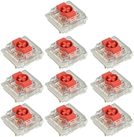 GATERON Low Red Blue Brown KS-33 RGB Switches Ultra-Slim 3Pins for Mechanical Keyboard Hot-Swap
