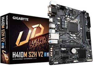 GIGABYTE H410M S2H V2 Intel H410 LGA 1200 Micro ATX DDR4-SDRAM Motherboard