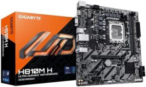 GIGABYTE H810M H Motherboard - Intel Core Ultra (Series 2) CPUs, 4+1+2 Phases VRM, up to 6400MHz DDR5, 1xPCIe 4.0 M.2, 1GbE LAN, USB 3.2 Gen 1