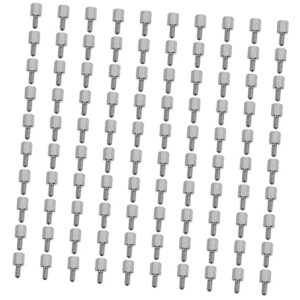 GLEAVI 100pcs Pillar Standoffs Male to Female Pillar Screws Nickel-Plated for Board Non-Magnetic Thermal Insulation for Computer Case