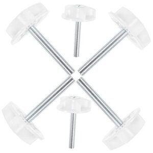 GLEAVI 6pcs Bed Headboard Bolts Heavy Duty Bed Fittings No Screws for Divan Accessories