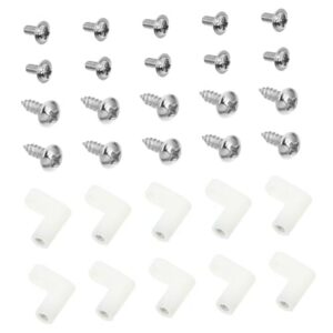 GLEAVI PCB Mounting Feet 20mm L- Plastic Column Motherboard Standoffs with Screws