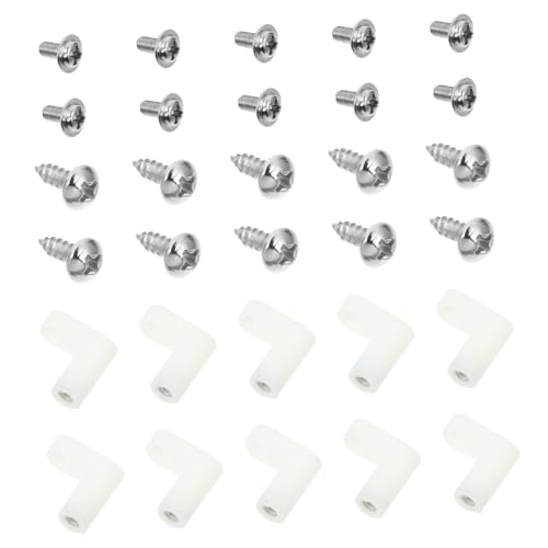 GLEAVI PCB Mounting Feet 20mm L- Plastic Column Motherboard Standoffs with Screws