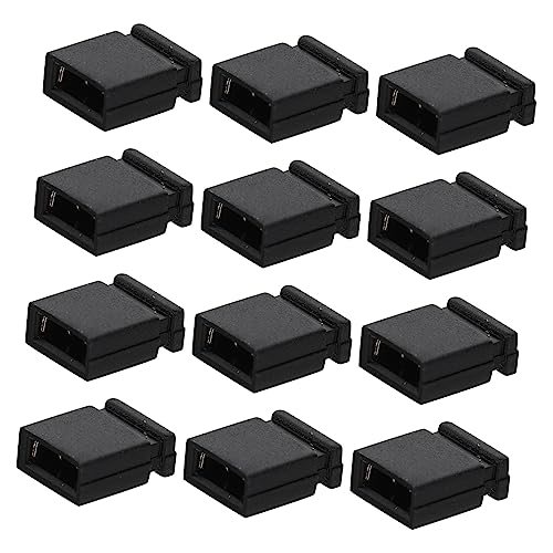 GLEAVI Short Circuit Cap 1000pcs 2.54mm Jumper Short Circuit Block Computer Board Shunt