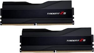 G.SKILL Trident Z5 Series (Intel XMP 3.0) DDR5 RAM 32GB (2x16GB) 7600MT/s CL36-46-46-121 1.40V Desktop Computer Memory UDIMM - Metallic Black (F5-7600J3646G16GX2-TZ5K)