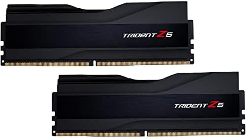 G.SKILL Trident Z5 Series (Intel XMP 3.0) DDR5 RAM 32GB (2x16GB) 7600MT/s CL36-46-46-121 1.40V Desktop Computer Memory UDIMM - Metallic Black (F5-7600J3646G16GX2-TZ5K)