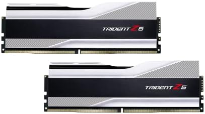G.SKILL Trident Z5 Series (Intel XMP 3.0) DDR5 RAM 64GB (2x32GB) 6000MT/s CL32-38-38-96 1.40V Desktop Computer Memory UDIMM - Metallic Silver (F5-6000J3238G32GX2-TZ5S)