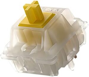 Gateron Milky Yellow Switches for Mechanical Keyboard Pre Lubed Silent Linear Keyboard Switches 5Pin (GPRO70PCS)