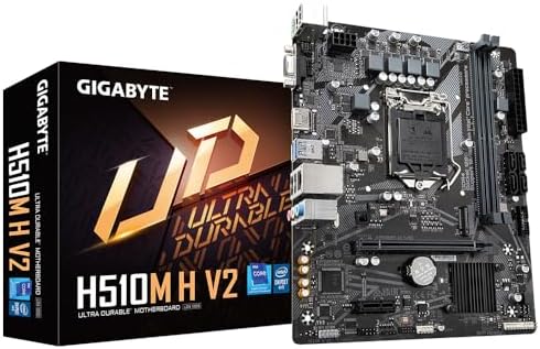 Gigabyte H510M H V2 Motherboard (LGA 1200/2xDDR4/HDMI/D-Sub/M.2/USB 3.2)