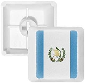 Guatemala National Flag North America Country PBT Keycaps for Mechanical Keyboard White OEM No Marking Print