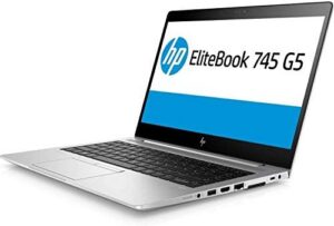 HP EliteBook 745 G5 14″” Laptop, AMD Ryzen 7 Pro, 16GB RAM, 256GB SSD, Win10 Pro, Silver (Renewed)