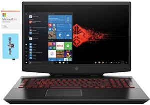 HP OMEN 17-cb1080nr Gaming and Entertainment Laptop (Intel i7-10750H 6-Core, 16GB RAM, 512GB SSD, RTX 2070 Super, 17.3" Full HD (1920x1080), WiFi, Win 10 Home) with MS 365 Personal, Hub