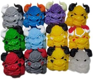 Home-organizer Tech Bull Head Keycap Personality Resin Keycap OEM/R4 Height Handmade Keycap Suitable for MX Switch, Delicate Hand Engraved Resin Key Caps for Mechanical Keyboards (Yellow-4)
