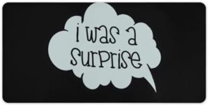 I was A Surprise Desk Mouse Mat Laptop Pad Desktop Protector Non-Slip Keyboard Pads for Office Gamer