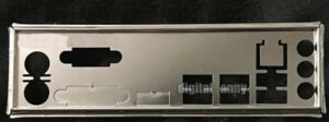 IO I/O Shield Fit for Gigabyte B450M GAMING Motherboard Backplate OEM Shield