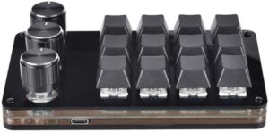 Keyboard 12 Key 3 Knob Programmable Keypad Hot Swap Customization Mechanical Keyboard Macro Keypad