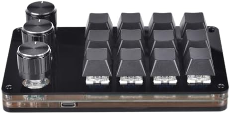 Keyboard 12 Key 3 Knob Programmable Keypad Hot Swap Customization Mechanical Keyboard Macro Keypad