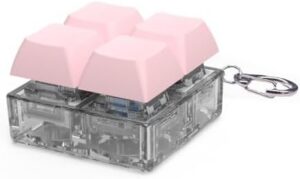 Keyboard Switches Tester Testing Tool LED Light Keyboard Switches Keychain Toy for 4-Key 1PC