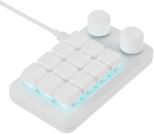 Keyboards With 12 Programmable Key LED Two Control Knobs And Functionality For Gaming And Work