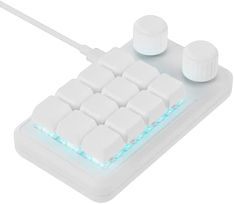 Keyboards With 12 Programmable Key LED Two Control Knobs And Functionality For Gaming And Work