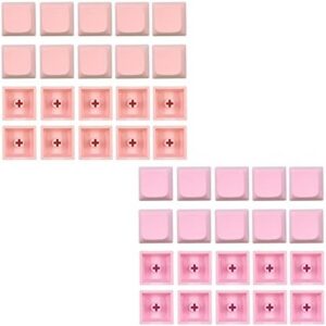 Keycaps, 20PCs PBT Blank DIY Mechanical Keyboard Installation 1U 1X XDA Profile Print Keycap Set for MX Switches