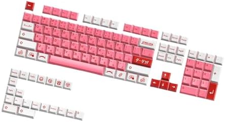 Keycaps Set 125Keys Heat Sublimated Sweetheart Theme Color Japanese Keycap Set for Mechanical Keyboards