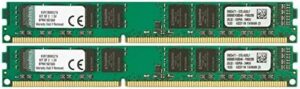 Kingston Technology ValueRAM 16 GB Kit of 2 (2x8 GB Modules) 1333MHz DDR3 PC3-10600 Non-ECC CL9 DIMM Motherboard Memory (KVR13N9K2/16)