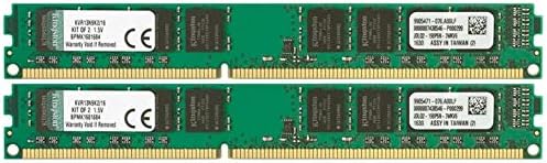 Kingston Technology ValueRAM 16 GB Kit of 2 (2x8 GB Modules) 1333MHz DDR3 PC3-10600 Non-ECC CL9 DIMM Motherboard Memory (KVR13N9K2/16)