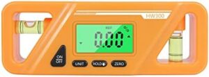 LANRU Magnetic Digital Angle Meter Absolute and Relative Measurement Angle and Slope Conversion Inclinometer Versatile Clinometer LCD Display with Backlight