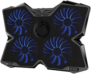 Laptop Cooler Laptop Cooling Pad Laptop Fan Cooler Notebook Adjustable Speed with 4 Fans for 14"-17" Laptop