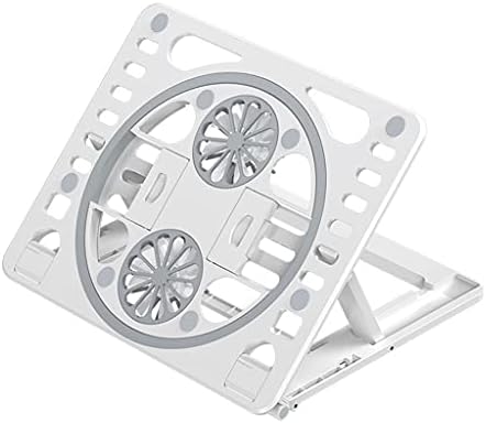 Laptop Cooling Fans Portable Stand Holder for Folding Heat Dissipation Holder Helper, White