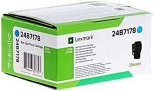 Lexmark Toner Cartridge Cyan 24B7178, 6000 Pages, Cyan, 1, 24B7178 (24B7178, 6000 Pages, Cyan, 1 pc(s))